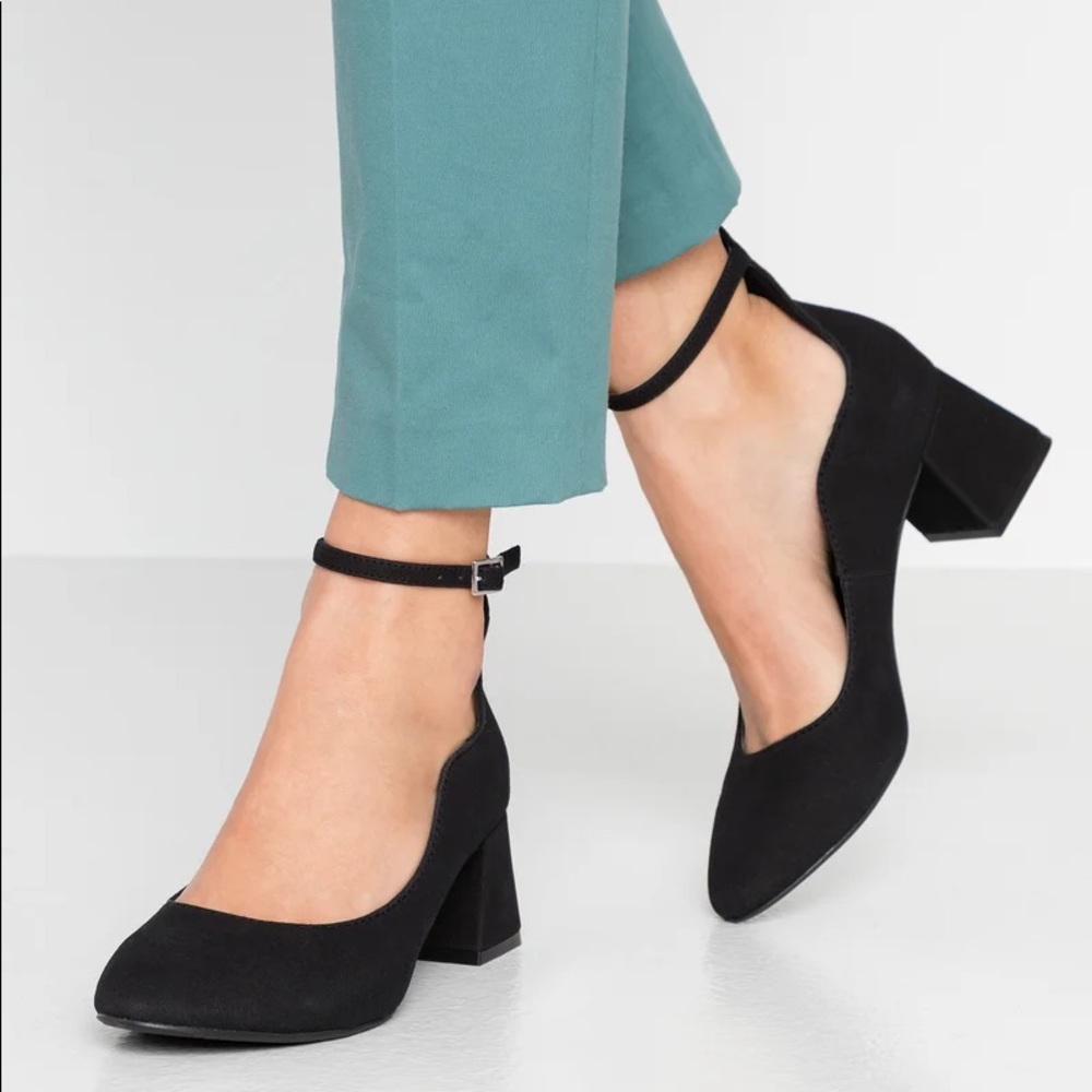 Matt and Nat ankle strap block heel